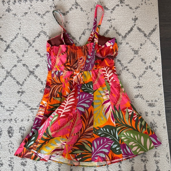 Anthropologie Maeve Multicolor Tropical Print Dress - Picture 4 of 4